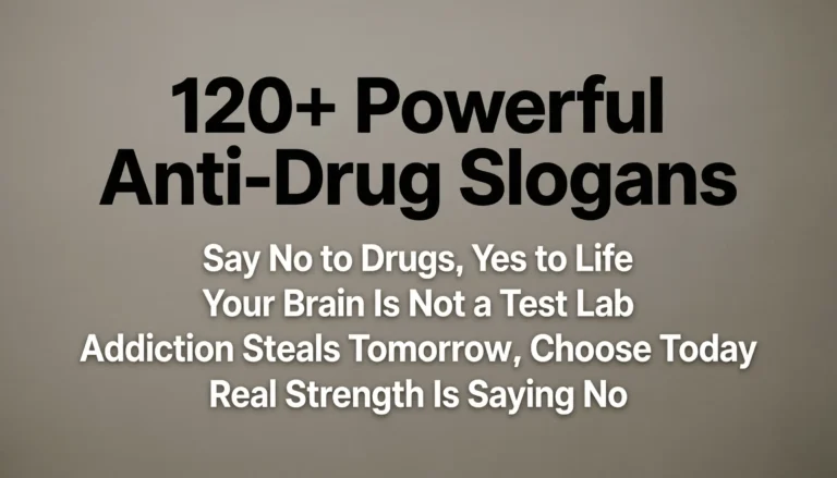 anti drug slogans