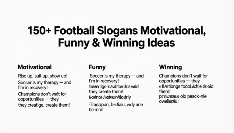 football slogans