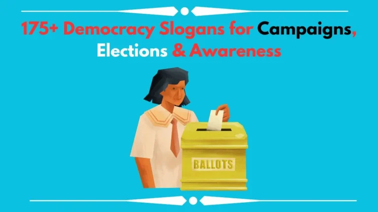 175+ Democracy Slogans for Campaigns, Elections & Awareness