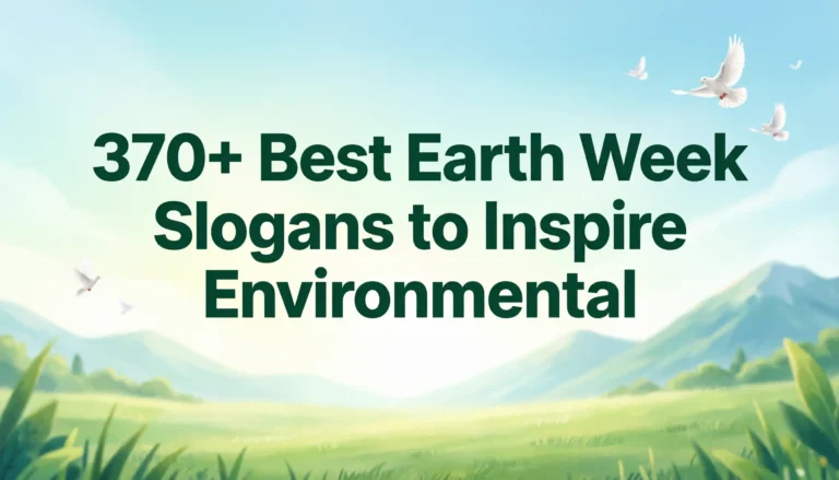 earth week slogans
