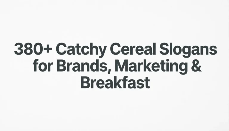 cereal slogans