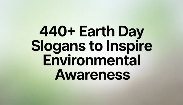 earth day slogans
