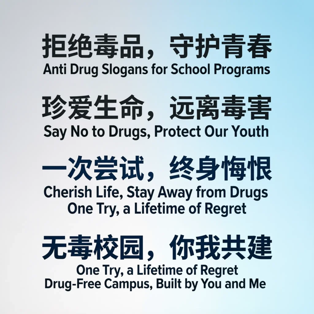 anti drug slogans
