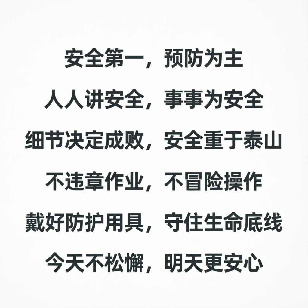 safety slogans for work