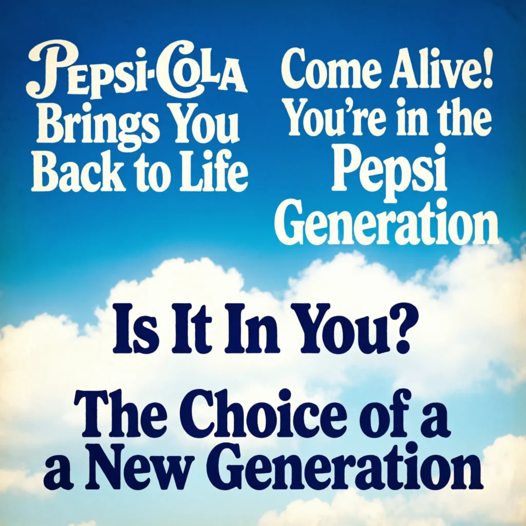 pepsi cola slogans