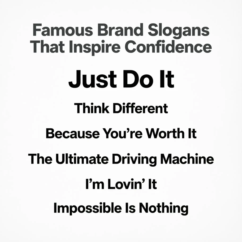 Famous brand slogans