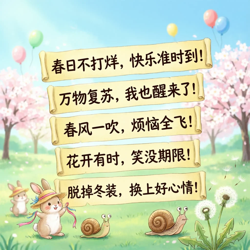 funny spring slogans