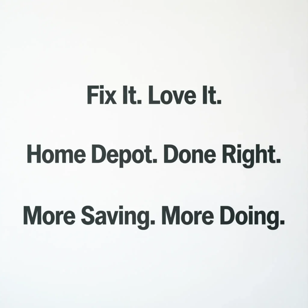  home depot slogans