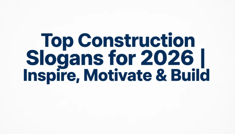 construction slogans