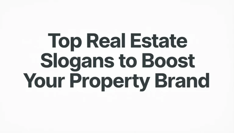 real estate slogan