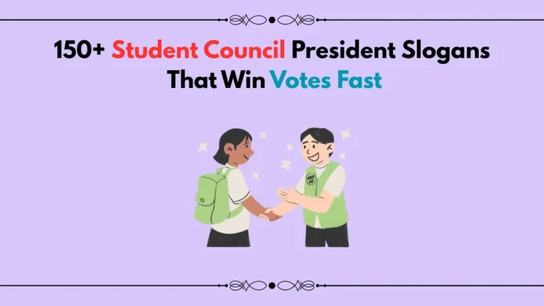 student council president slogans