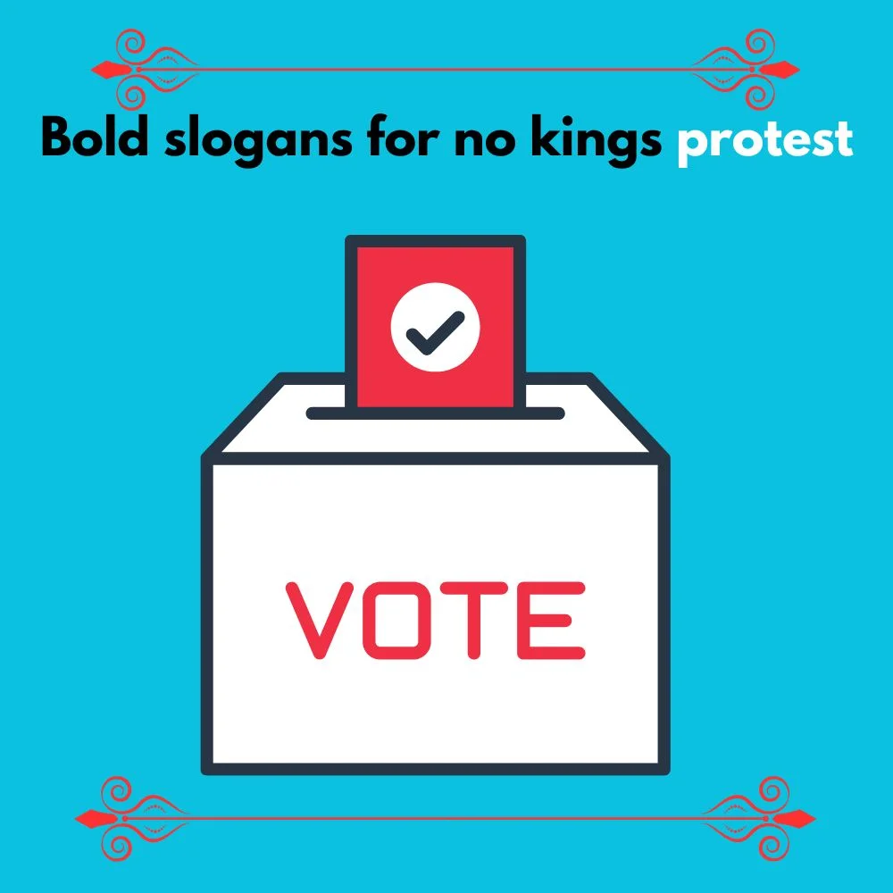  slogans for no kings protest
