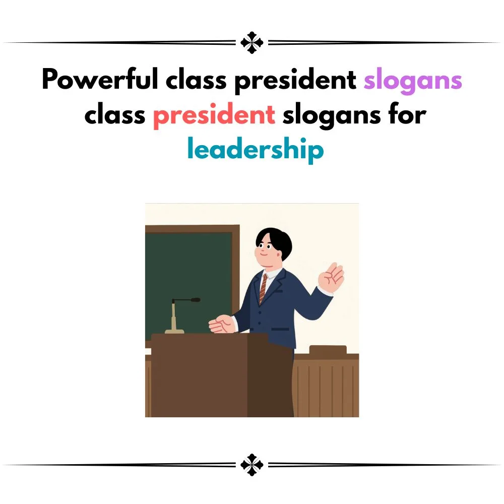 class president slogans
