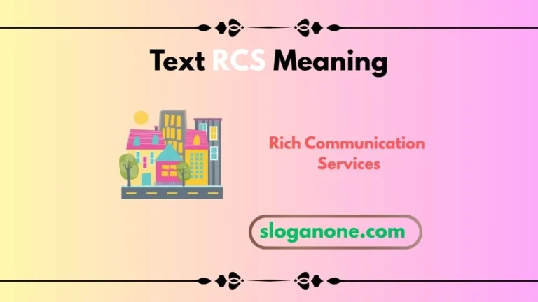 Text RCS Meaning