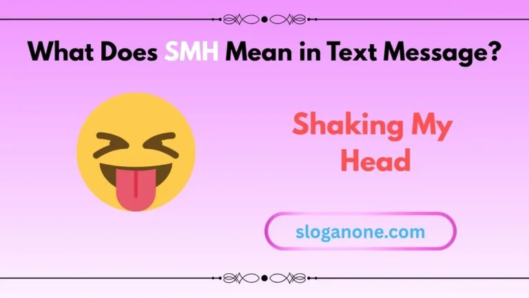 what does smh mean in a text message