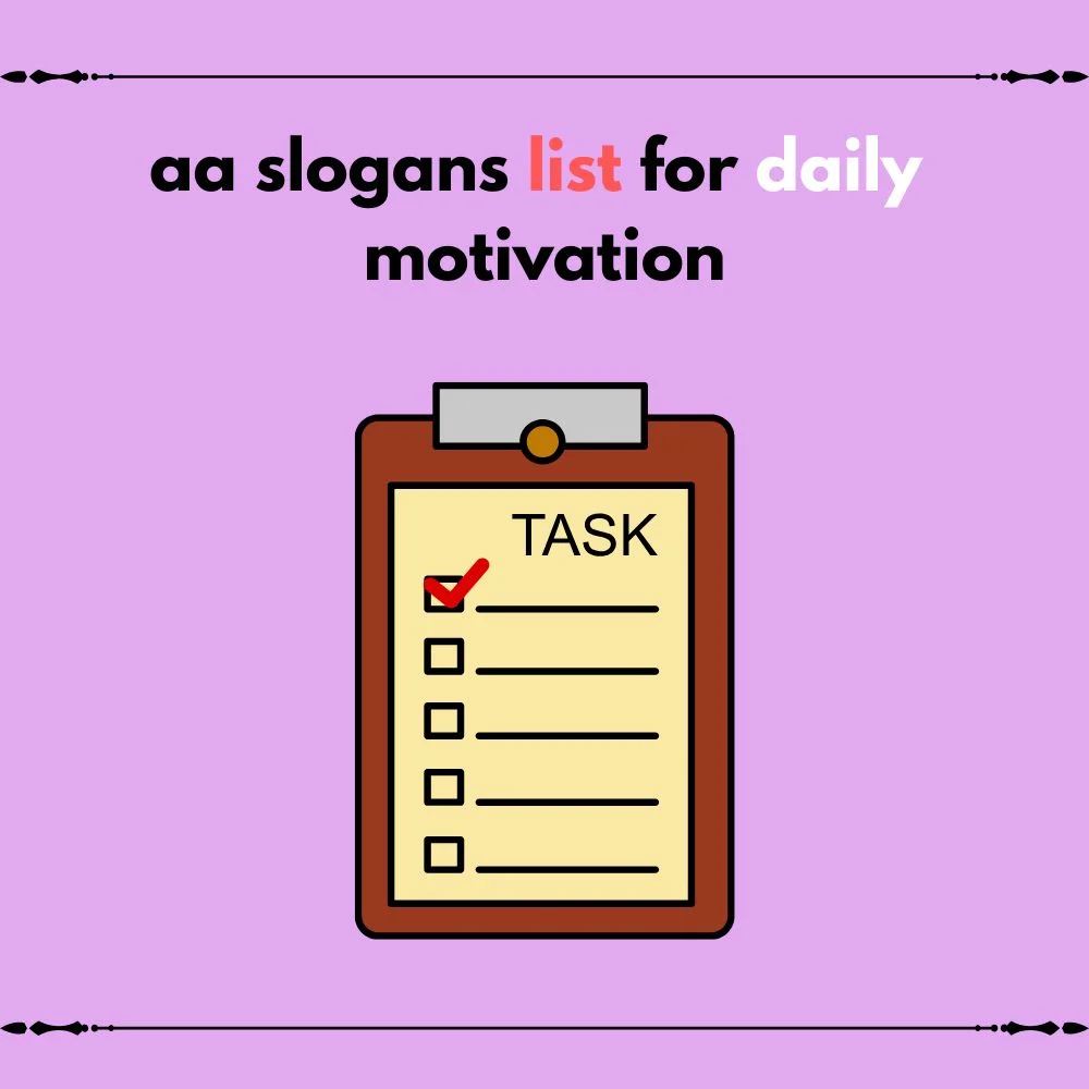 aa slogans list