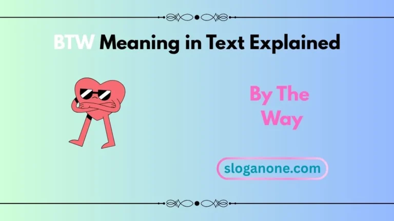what does btw mean in text