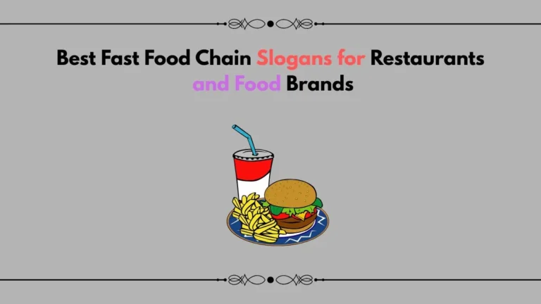 fast food chain slogans
