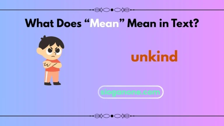 what does mean in text