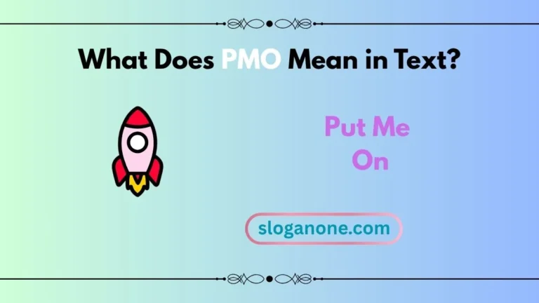 what does pmo mean in text